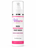 Velouria Beauty Face Wash for Glowing & Fresh Skin | Deep Cleansing Daily Face Cleanser for Men & Women | Brightens, Cleanses & Refreshes | For All Skin Types | 100 ml (Skin Brightening Facewash 100ml)