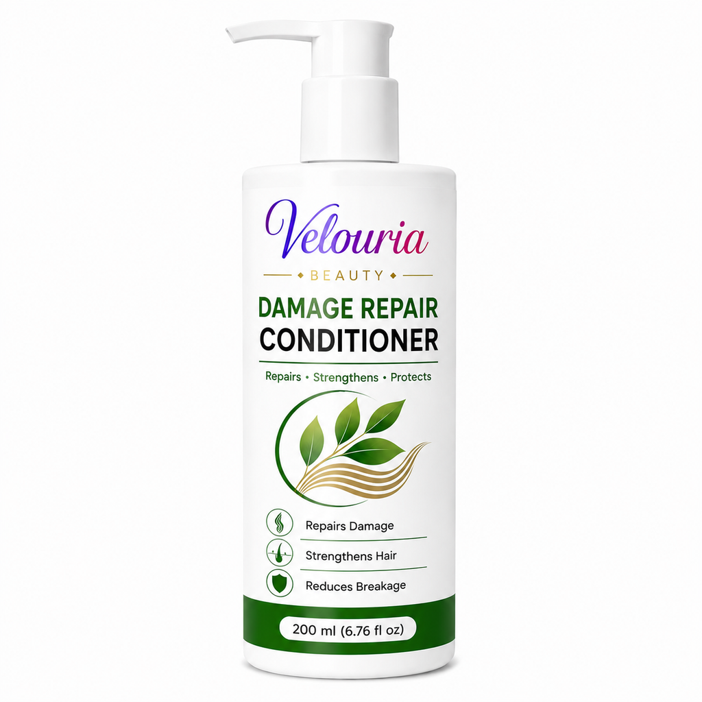 Velouria Beauty Conditioner for Dry & Damaged Hair | Repairs Damage, Strengthens Hair & Reduces Breakage | Smooth & Nourishing Hair Conditioner for Men & Women | 200 ml (Damage Repair Conditioner)