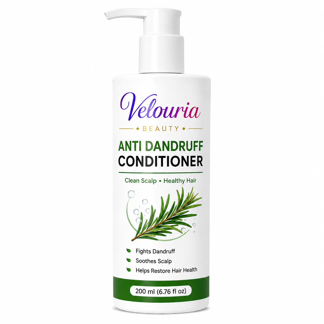 Velouria Beauty Conditioner for Dry & Damaged Hair | Repairs Damage, Strengthens Hair & Reduces Breakage | Smooth & Nourishing Hair Conditioner for Men & Women | 200 ml (Anti Dandruff Conditioner)