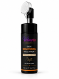 Velouria Beauty Face Wash with Built-in Soft Brush | Deep Cleansing & Glow Boosting Face Cleanser for Men & Women | Brightens, Cleanses & Refreshes | For All Skin Types | 150 ml (Skin Brightening Facewash 150ml)