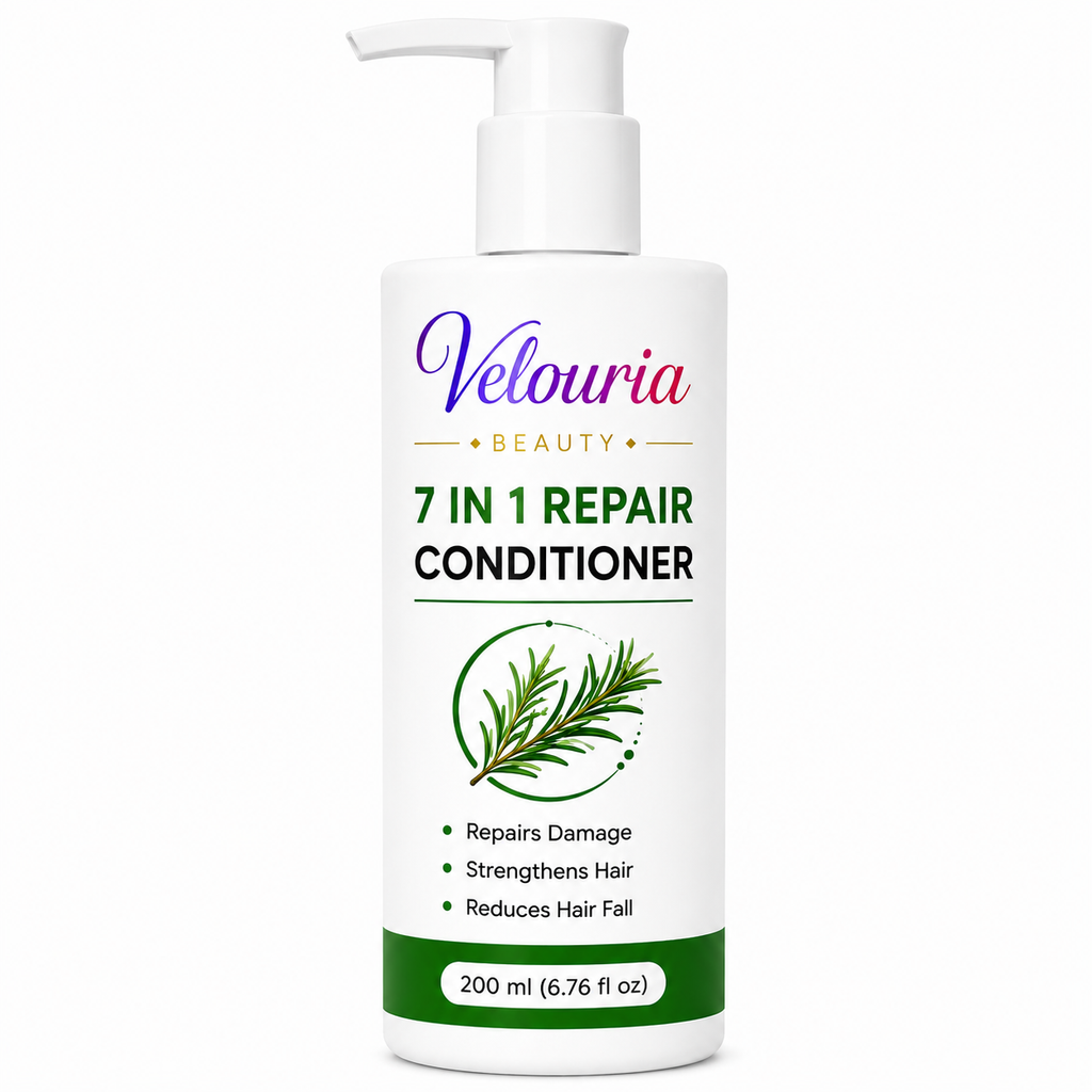 Velouria Beauty Conditioner for Dry & Damaged Hair | Repairs Damage, Strengthens Hair & Reduces Breakage | Smooth & Nourishing Hair Conditioner for Men & Women | 200 ml (7 in 1 Conditioner)