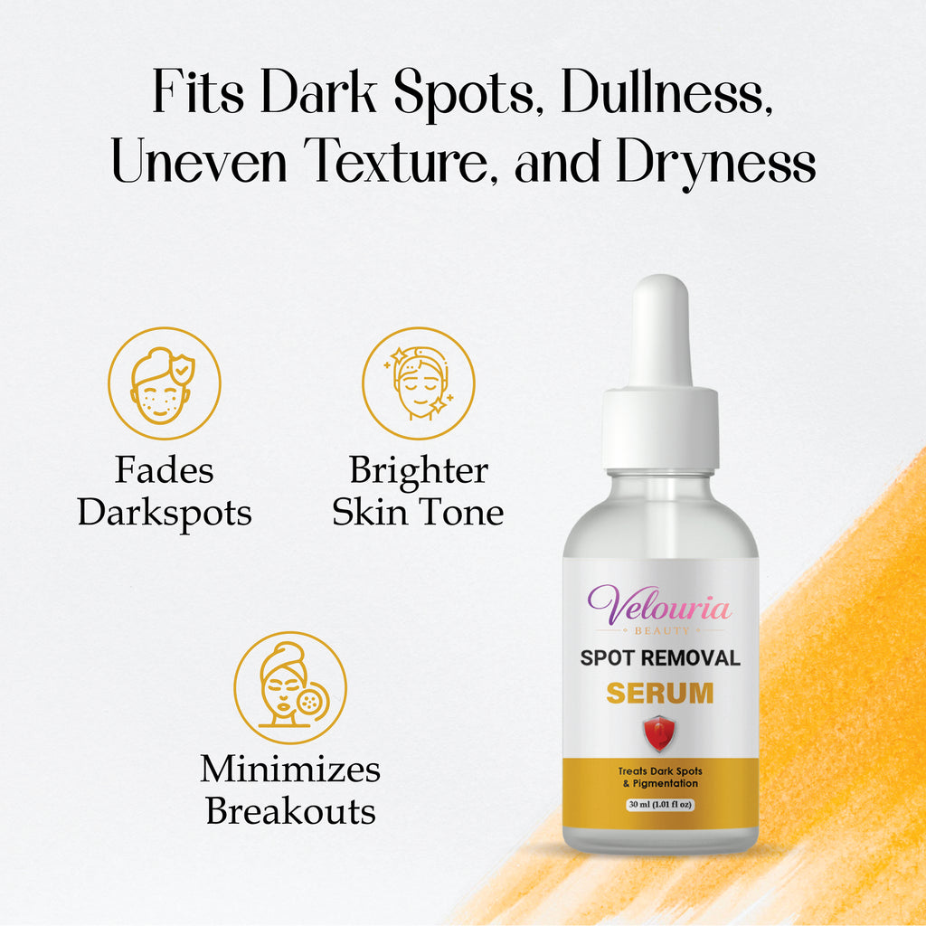 Velouria Beauty Spot Removal Serum, Dark Spot & Blemish Corrector, Unscented, 30 ml